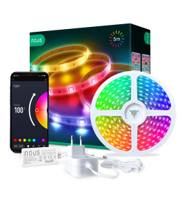 Розумна 5M RGB Bluetooth стрічка NOUS F6