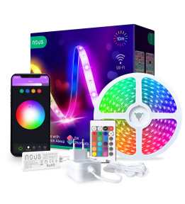 Розумна стрічка NOUS Smart F2 Wi-Fi SMD5050 10M RGB 