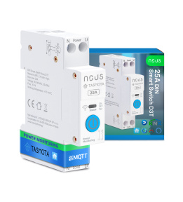 Розумний вимикач Nous D3T DIN 25A з Tasmota (ESP32)