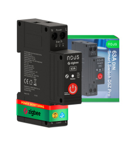 Розумний вимикач Nous D5Z Pro DIN ZigBee 63A