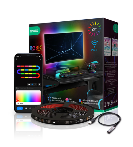 Smart RGBIC 2м TV LED Світлодіодна Стрічка F9