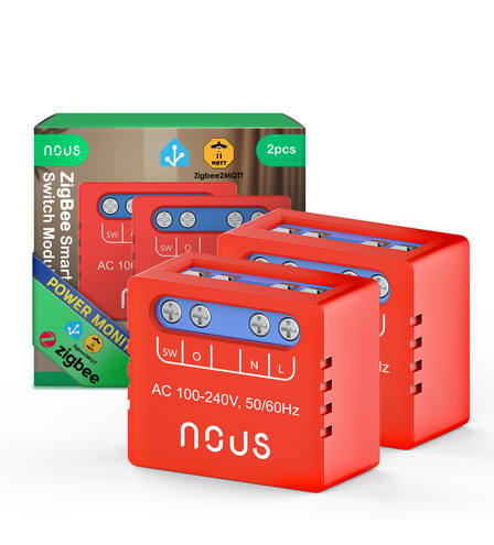 Розумний ZigBee міні-модуль вимикача NOUS B5Z (2 шт.)