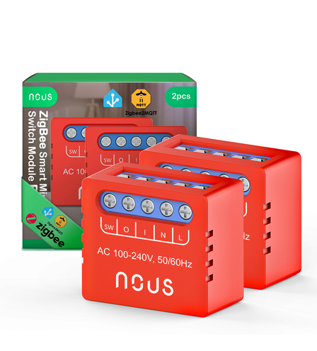 Розумний ZigBee міні-модуль вимикача NOUS B6Z (2 шт.)