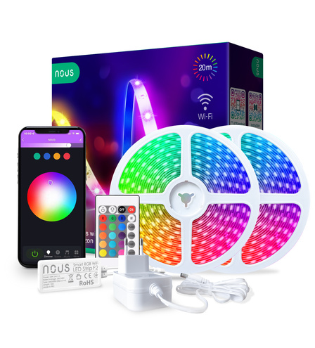 Розумна стрічка NOUS Smart F3 Wi-Fi SMD5050 20M RGB