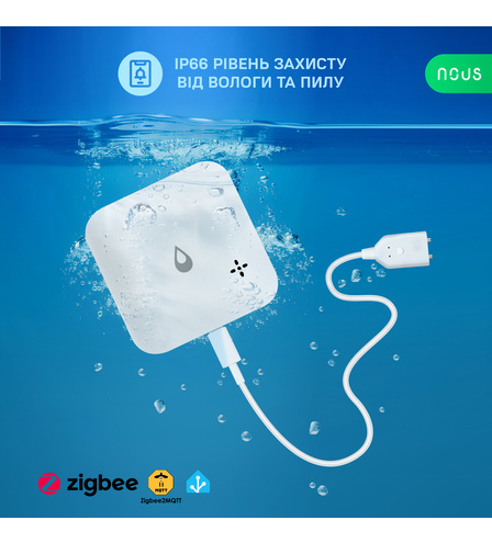 Розумний ZigBee датчик протікання/недостачі води NOUS E13