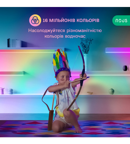 Розумна 5M RGB+IC WiFi стрічка NOUS F4