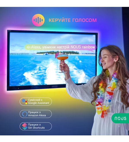 Smart RGBIC 2м TV LED Світлодіодна Стрічка F9
