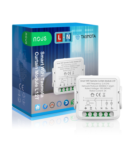 Розумний Wi-Fi модуль штор NOUS L12T з Tasmota
