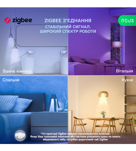 Розумна лампочка NOUS P3Z Smart ZigBee Bulb RGB E27