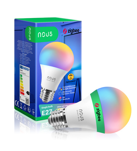 Розумна лампочка NOUS P3Z Smart ZigBee Bulb RGB E27