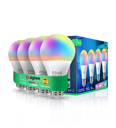 Розумна лампочка NOUS P3Z Smart ZigBee Bulb RGB E27 (4 шт)